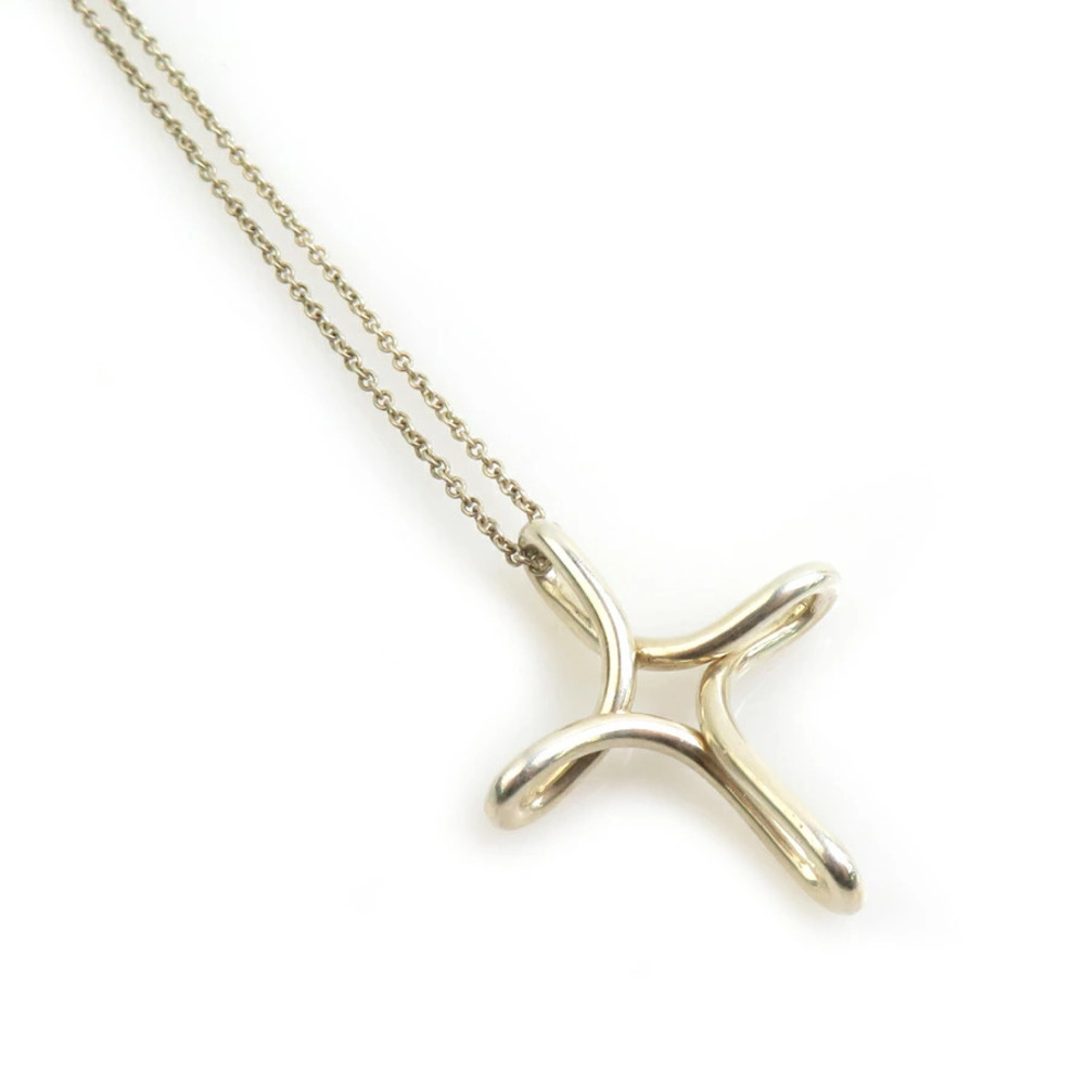 Tiffany Co Infinity Cross Necklace Sterling Silver